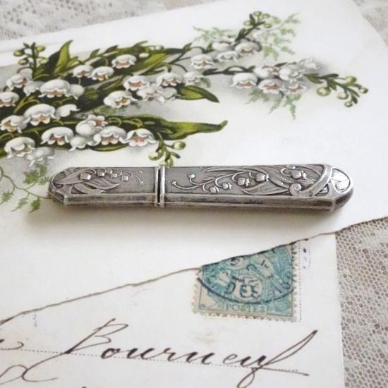 すずらん ニードルケース アンティーク | フランス すずらんモチーフ