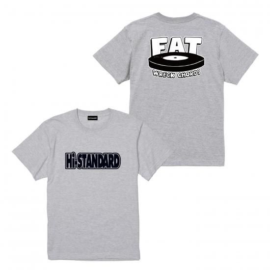 HS×FAT T-shirt（ASH） - Hi-STANDARD OFFICIAL WEB STORE