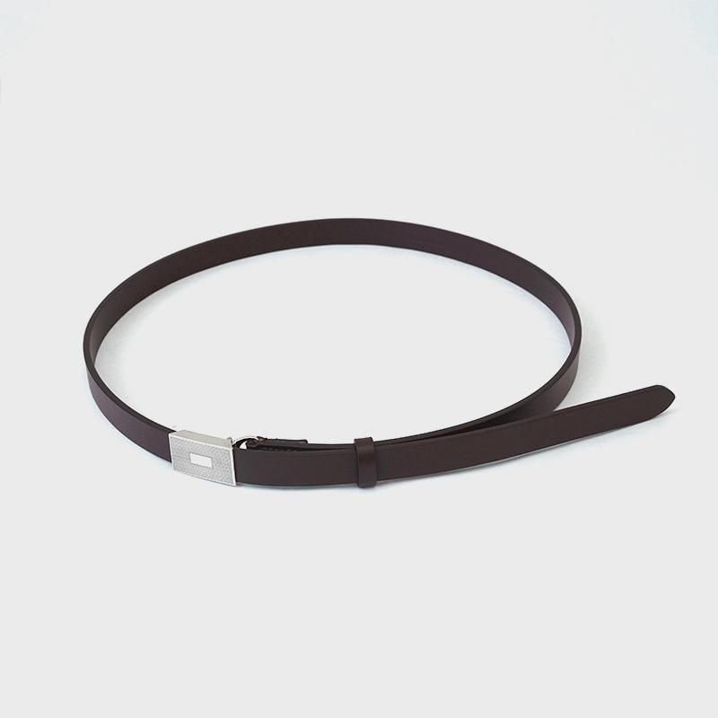 26 S/S】【AURALEE】SLIDE BUCKLE BELT BROWN - THIRTY' THIRTY' STORE