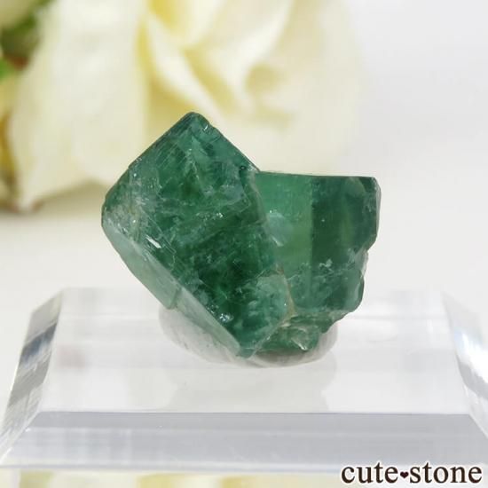 イングランド ロジャリー鉱山産 蛍光フローライトの結晶（原石）4.1g