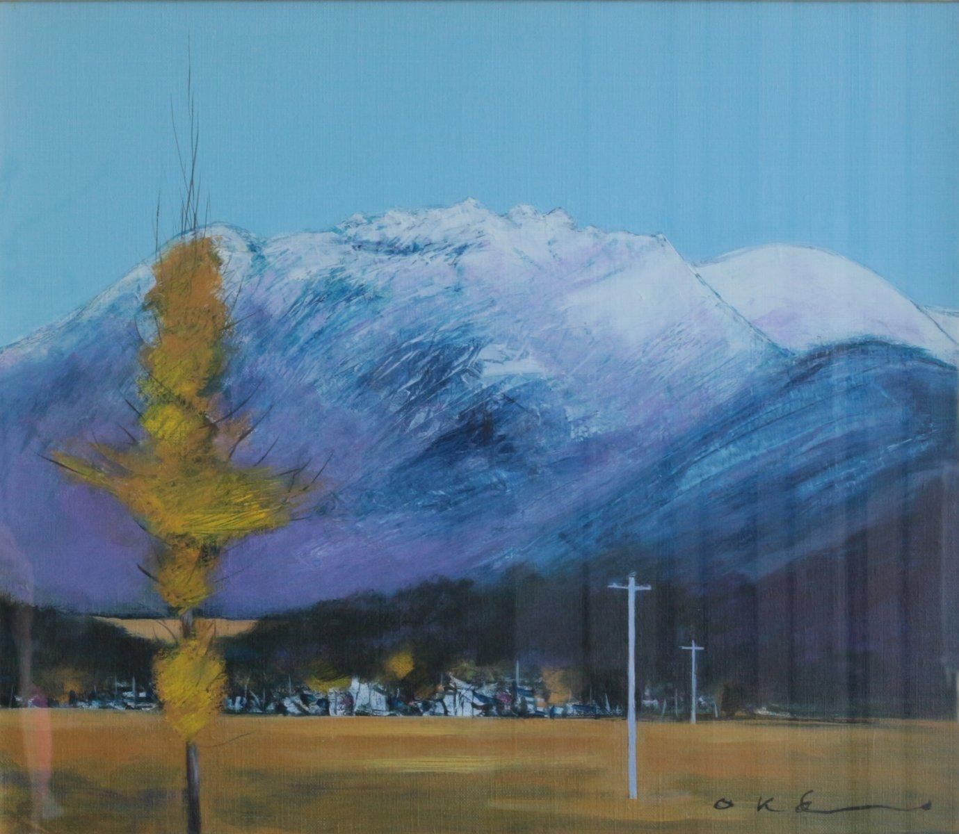 油彩 岡新市 風景 F10 商品番号31052202 - 絵のある暮らし・絵になる