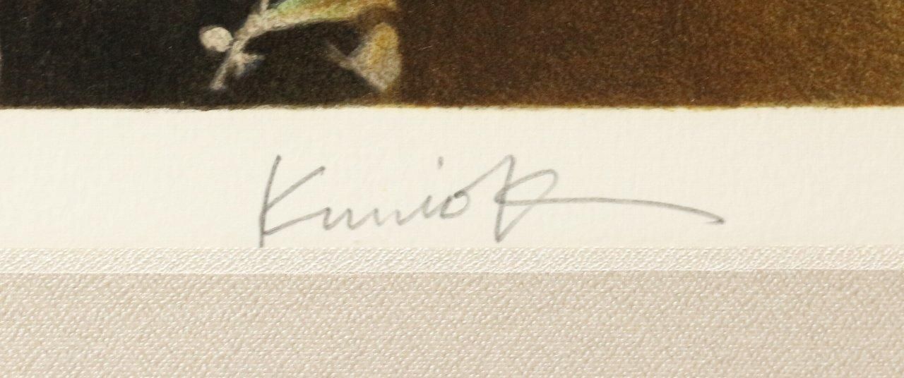 リトグラフ版画 小松崎邦雄 「稲穂の舞妓」商品番号34110106- 絵のある