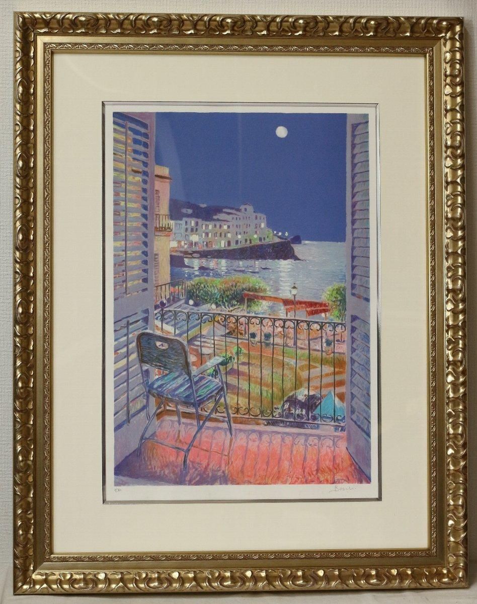 リトグラフ版画 フランシスコ・ボッシュ「ムーンライト」 商品番号