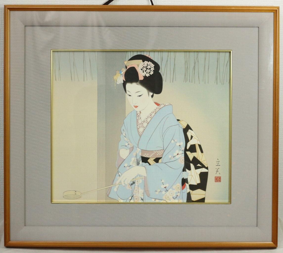 木版画 志村立美 「初詣」(悠々洞版 日本の女) 商品番号34122101