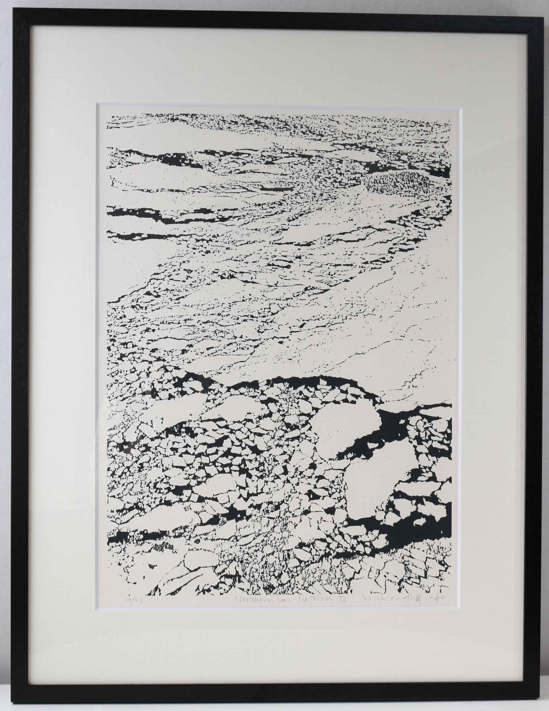 シルクスクリーン 富岡惣一郎 「Northern Seas－Ice