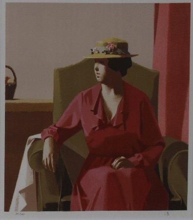 リトグラフ 中村清治 婦人像 商品番号451 - 絵のある暮らし・絵になる