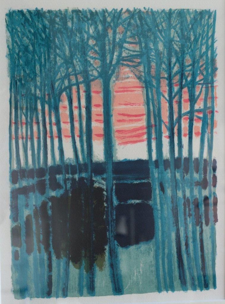 リトグラフ版画 アンドレ・ブラジリエ 「LE SORA」 商品番号708- 絵の