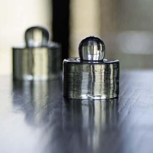 分銅型ペーパーウェイト クリア - 左藤吹きガラス工房 ネットショップ