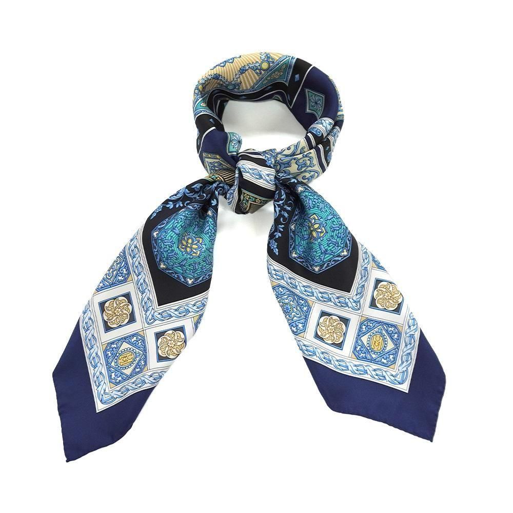 宝石箱(CM5-415)伝統横濱スカーフ大判シルクツイル - 伝統横濱スカーフ