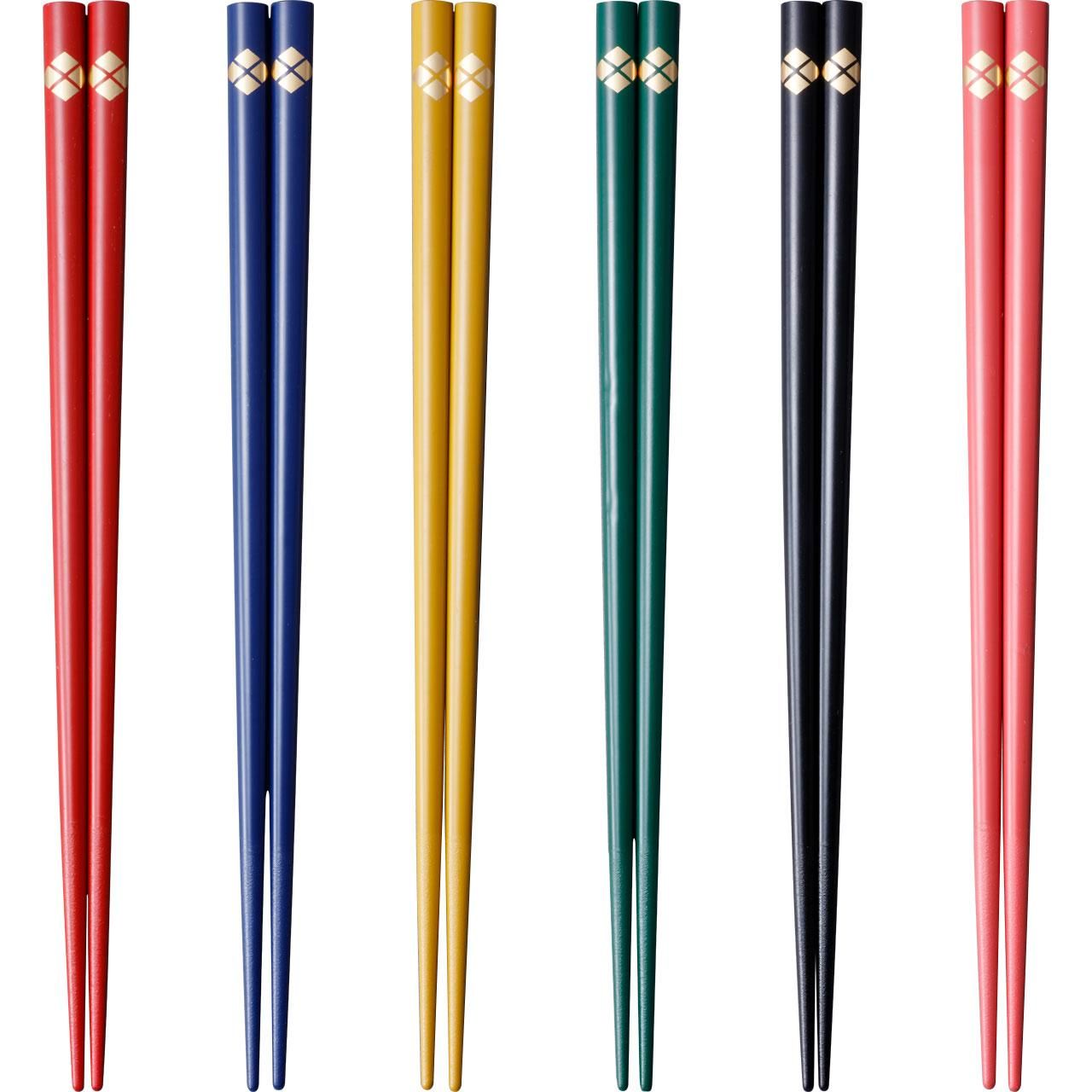 カラー箸 1膳（6色） - 秀衡塗工房 丸三漆器 オンラインストア