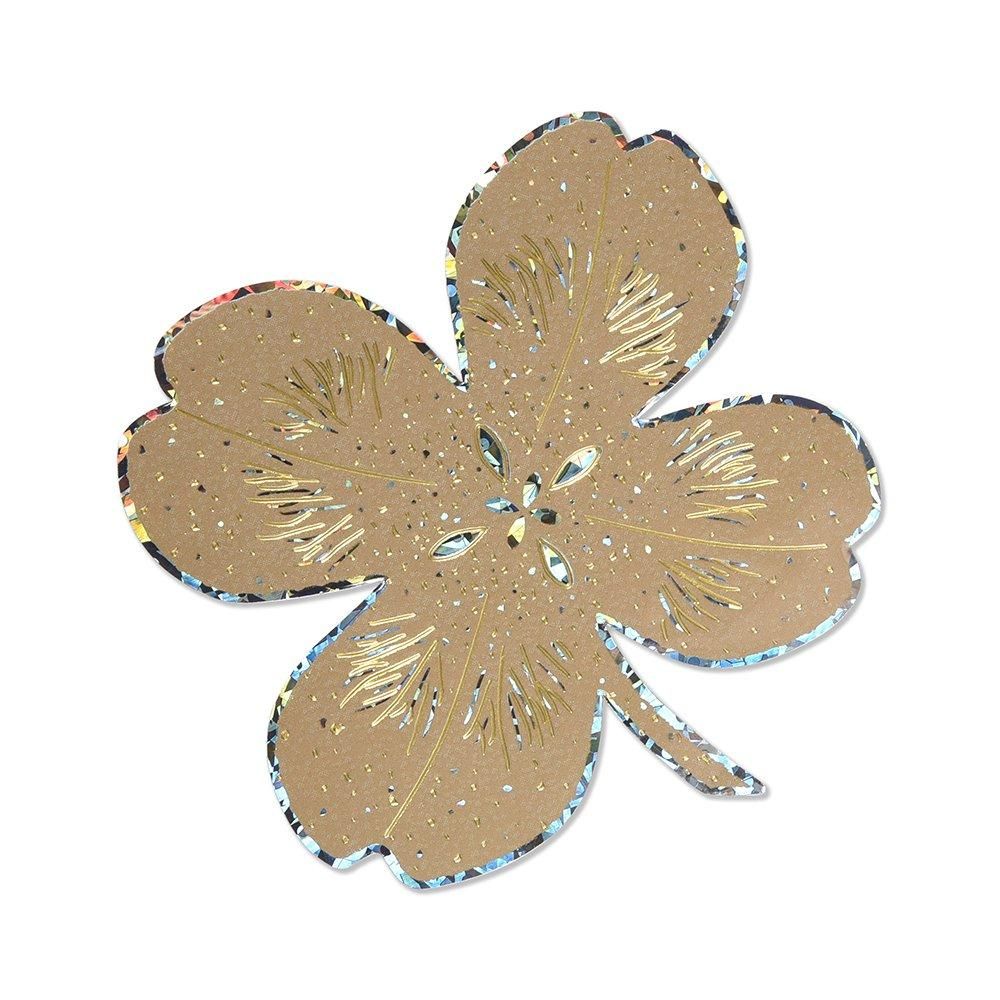 耐水耐光仕様ステッカー 四葉のクローバー - レター・カード専門店