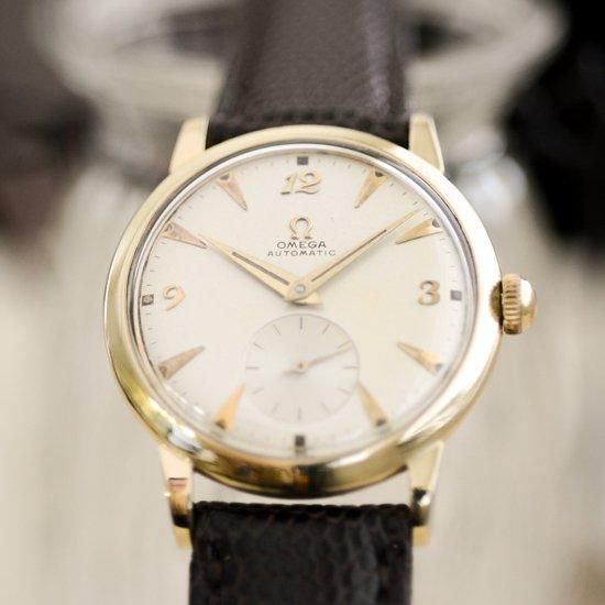 オメガ OMEGA ｜ラウンドケース｜14K金貼り｜自動巻きハーフローター