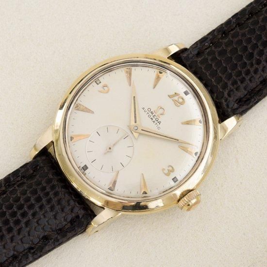 オメガ OMEGA ｜ラウンドケース｜14K金貼り｜自動巻きハーフローター