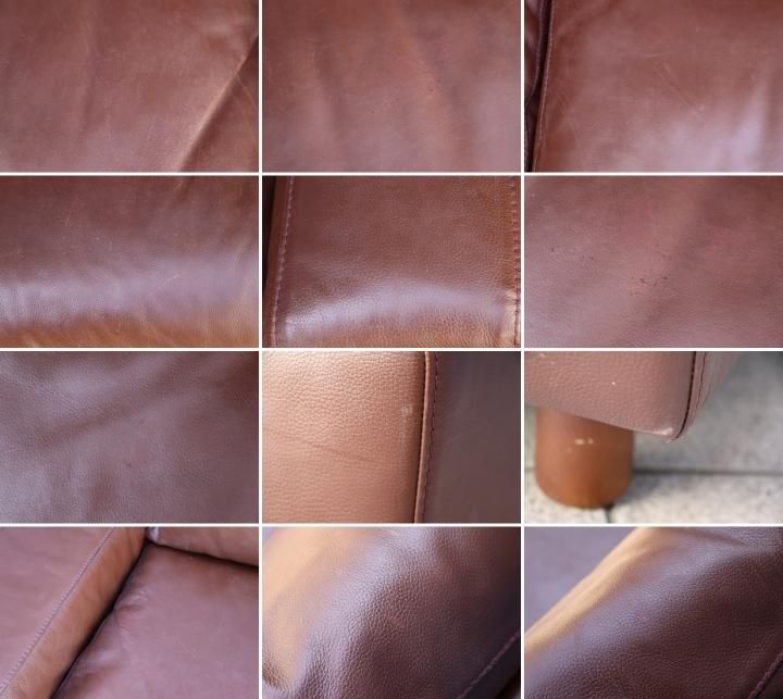 人気の無印良品(MUJI)のフェザーを使用した本革張り2.5シーター