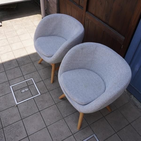 MOMO NATURAL(モモナチュラル)のM-ROUND CHAIR ML / COVERING 2脚