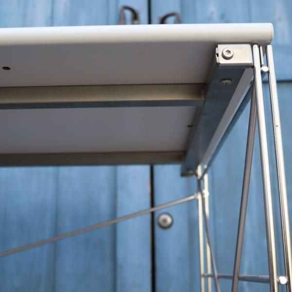 MUJI(無印良品) ステンレスユニットシェルフ・デスク/メラミントップ