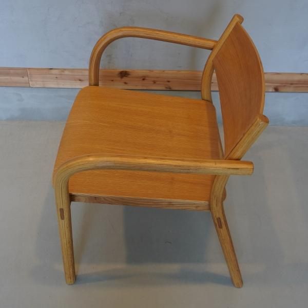 値下げ/無印良品(MUJI)のオーク材を使用したラウンジアームチェアです