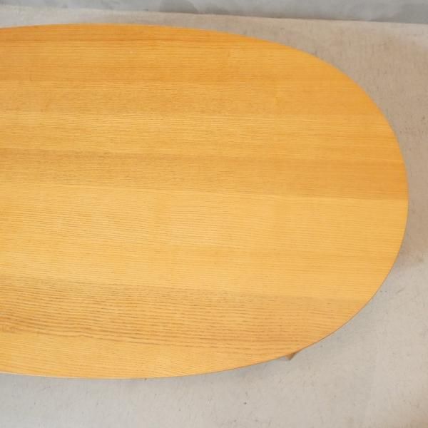 人気の無印良品(MUJI)のタモ材 楕円こたつです！積層合板を使用した