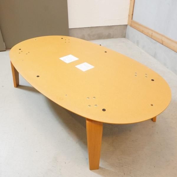 人気の無印良品(MUJI)のタモ材 楕円こたつです！積層合板を使用した