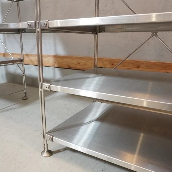 無印良品(MUJI)の人気のステンレスユニットシェルフ バスケット付き