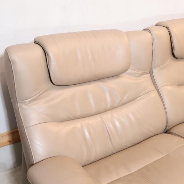 値下げ/karimoku(カリモク家具)より本革を使用した ZU42モデル 2人掛け