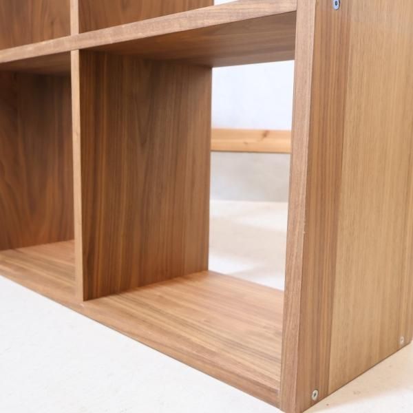 人気の無印良品(MUJI)のウォールナット材 スタッキングシェルフ