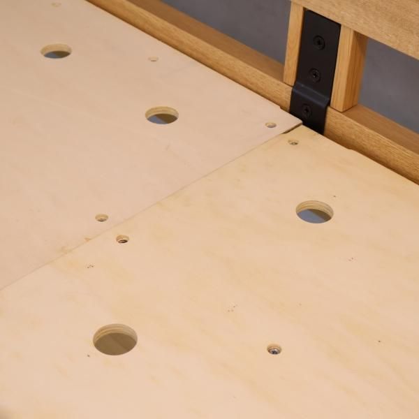 人気の無印良品(MUJI)のオーク材セミシングルハイベッド/マットレス