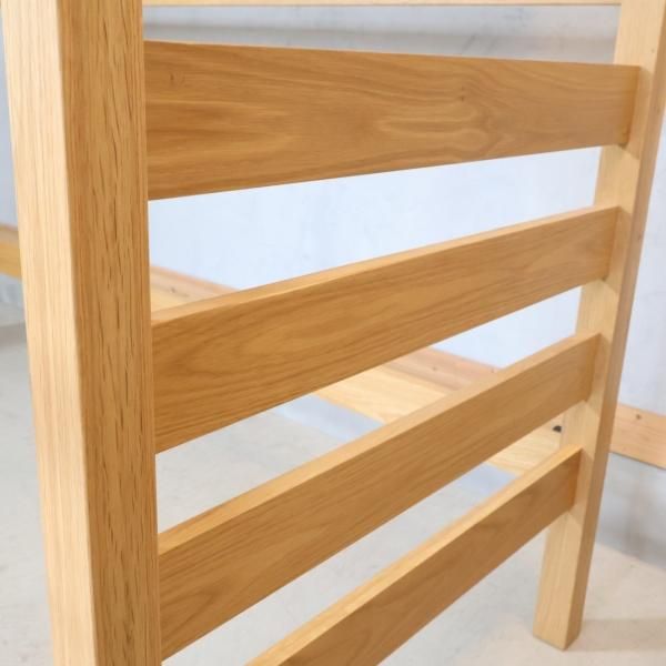 人気の無印良品(MUJI)のオーク材セミシングルハイベッド/マットレス