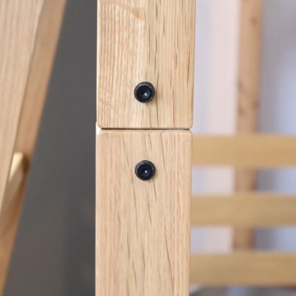 人気の無印良品(MUJI)のオーク材セミシングルハイベッド/マットレス