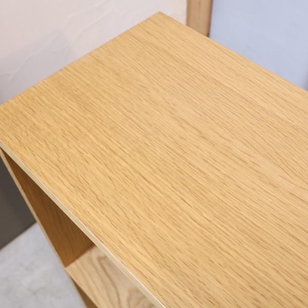 人気の無印良品(MUJI)のオーク材 2段・2列スタッキングシェルフ/引出し