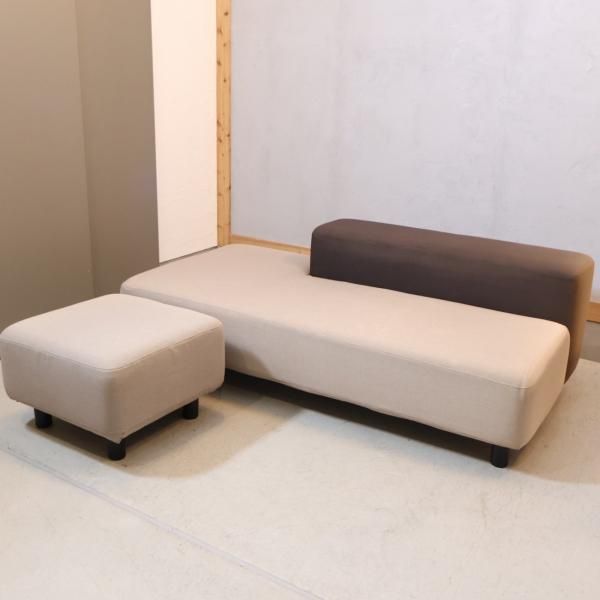 人気の無印良品(MUJI)のソファベンチ・オットマンです。ソファと