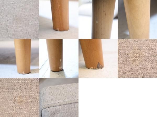 unico(ウニコ)のCLAD(クラード) 3シーターソファ/ヘッドレスト付です