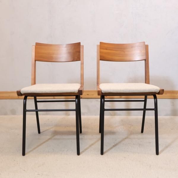 unico(ウニコ)のDIX(ディクス)シリーズのダイニングチェア 2脚セット