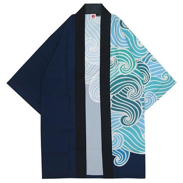 Happi.Tokyo｜オリジナルデザインはっぴ（法被）｜ロング#04 大波柄