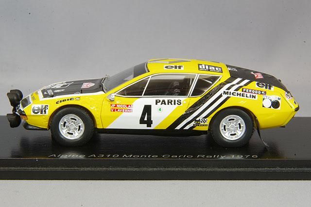 スパーク 1/43 アルピーヌ A310 1976 モンテカルロ ラリー #4 J-P