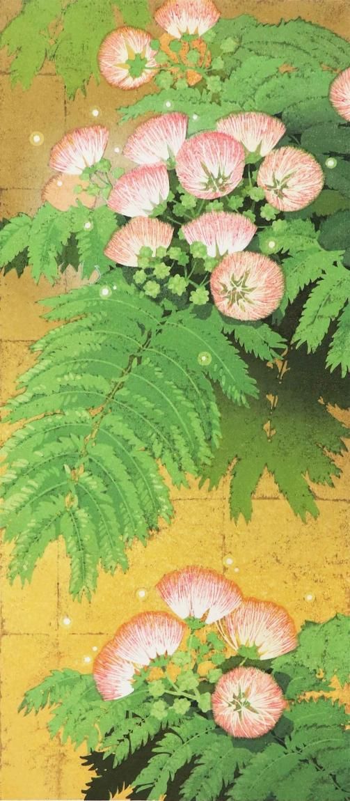 本荘正彦 木版画「雨沐蒼々（うもくそうそう）」＊額装品 - y art gallery