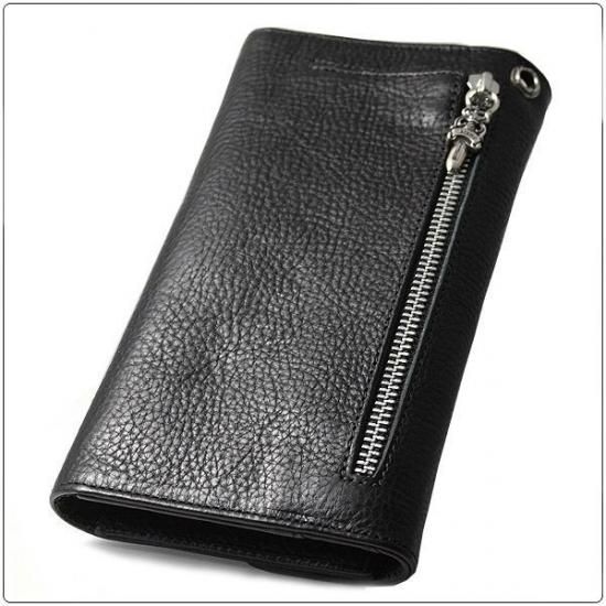 クロムハーツ 財布（Chrome Hearts）ウェーブ ウォレット ハートボタン