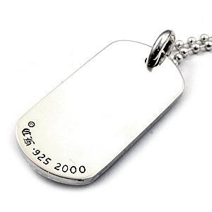 クロムハーツ（Chrome Hearts）ドッグタグ レイズドスターLA