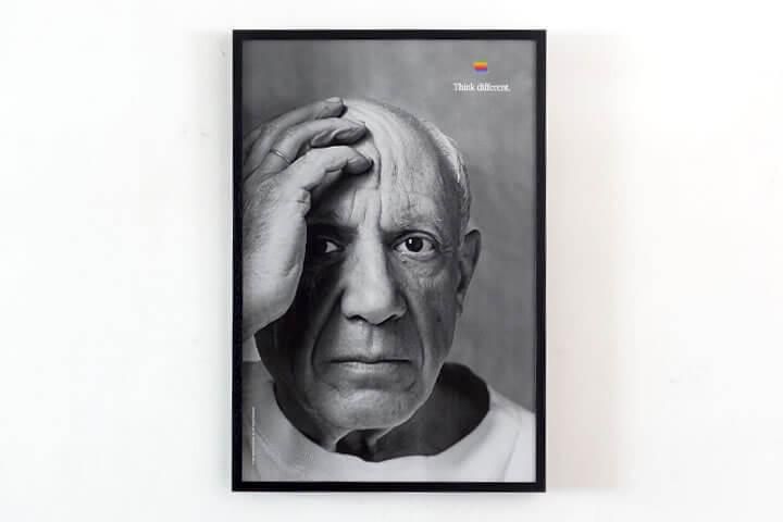 APPLE THINK DIFFERENT POSTER - PABLO PICASSO 1 -