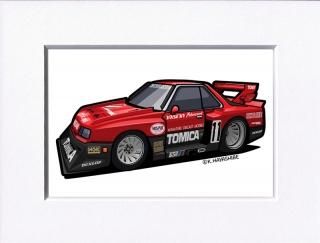 トミカ スカイライン シルエット (R30) イラスト