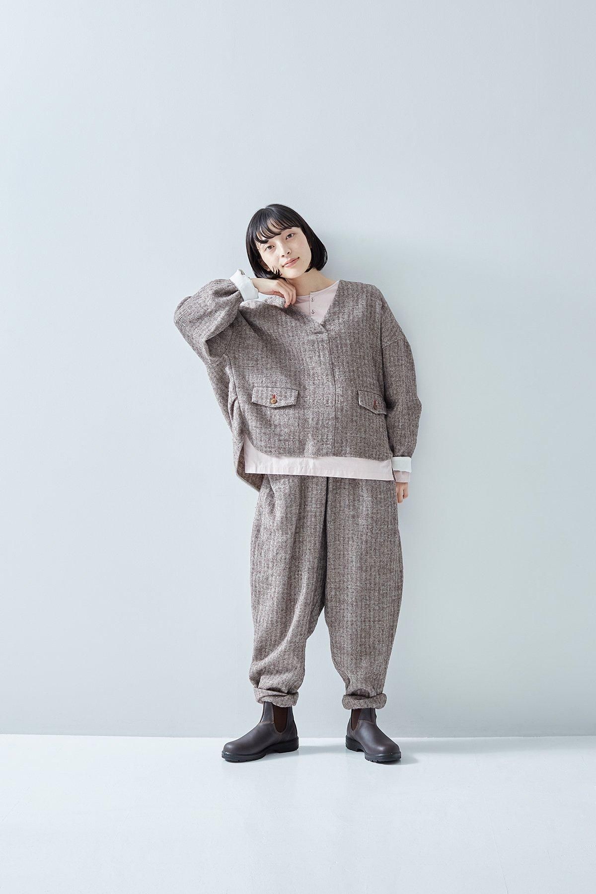 shetland wool linen smock - atelier naruse｜Online store｜the an