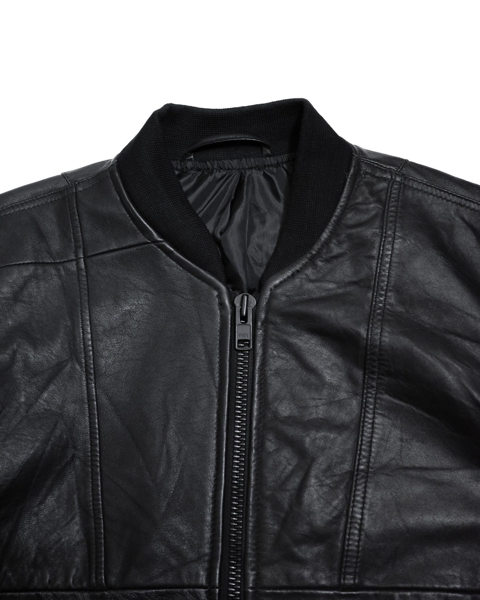 Vintage Black Lamb Leather MA-1 Jacket / TEENAGER Exclusive