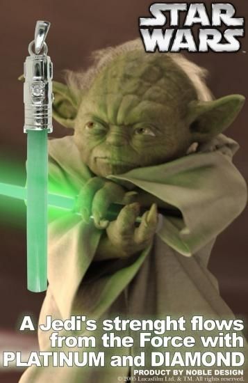 スター・ウォーズ ライトセーバー（ヨーダ）ペンダント【限定数1000