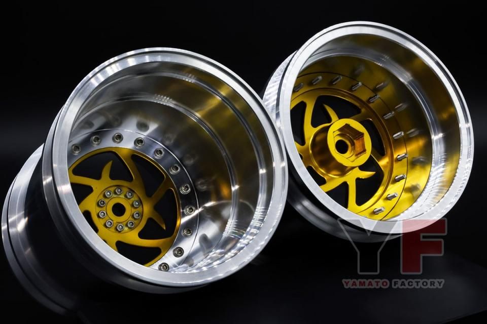 タミヤ1/10 クラッドバスター用 アルミホイール BG