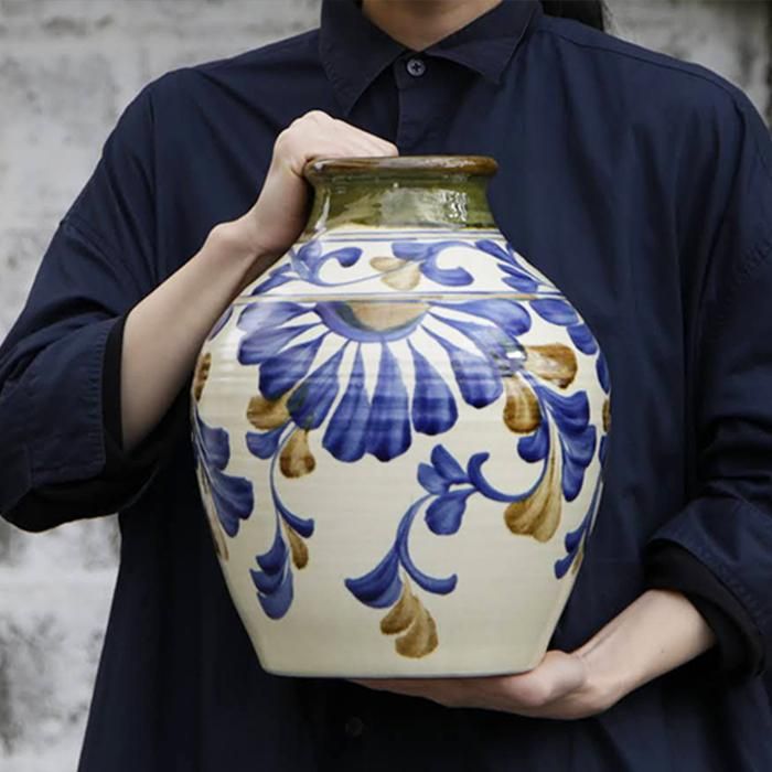 中国 染付 茶入 古壺 アンティーク 送料込み1021 小壷 | Sillage