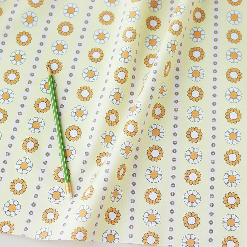 オハナライン(ライトブルー) 花柄- 布・生地の通販サイト：nunocoto fabric