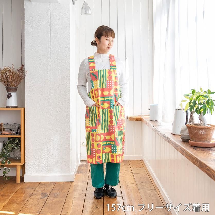 ホームソーイング型紙シリーズ】No.048_バッククロスエプロン