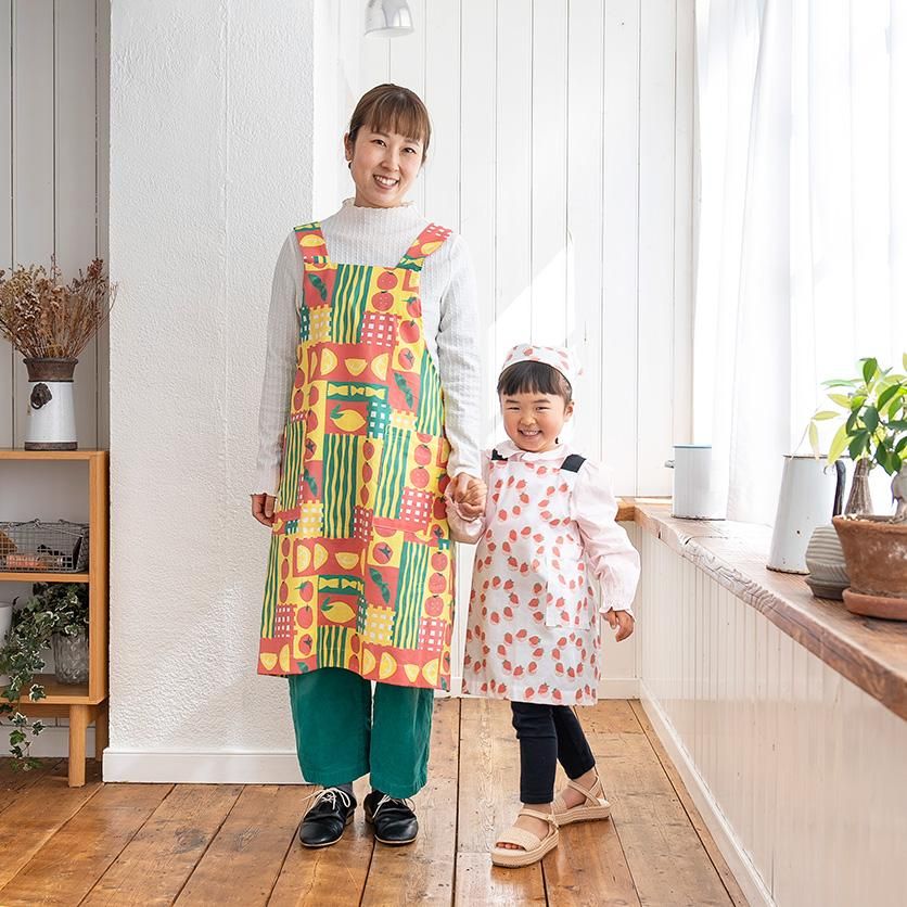 ホームソーイング型紙シリーズ】No.049_こども用バッククロスエプロン