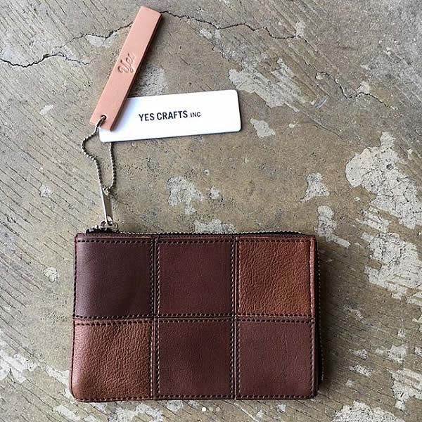 yes crafts イエスクラフツ イエスクラフト 栃木レザー SQUARE CARD