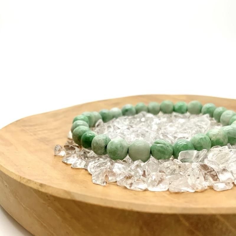 糸魚川翡翠 ブレスレット 7mm玉 】 糸魚川産翡翠 限定 一点物 天然石